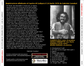 Retro copertina cd soncerto live Claudio Lolli 1976