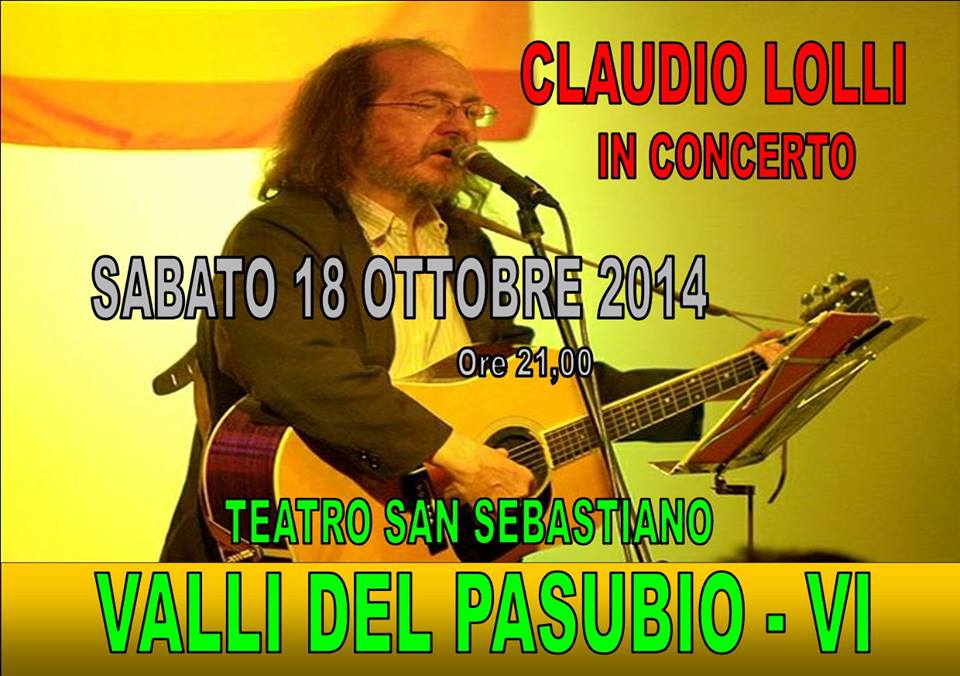 Claudio Lolli in concerto a Valli del Pasubio - 18 Ottobre 2014