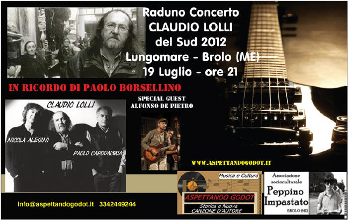 Claudio Lolli raduno concerto del sud  2012